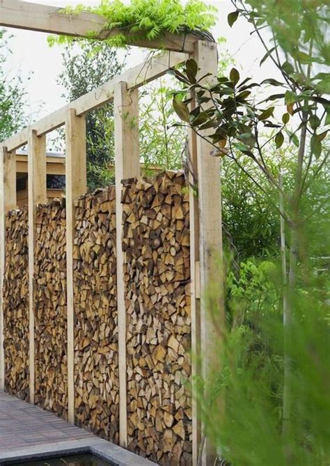 15 Attractive Firewood Storage Ideas For Outdoors Homemydesign Garden