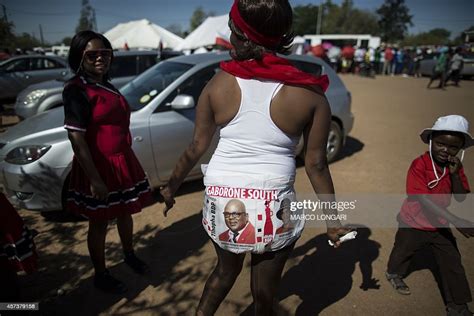 A Supporter Of The Ruling Botswana Democratic Party Wears The Picture News Photo Getty Images