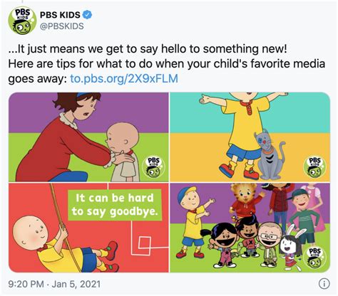 Pbs Announces The End Of Caillou Itp Live