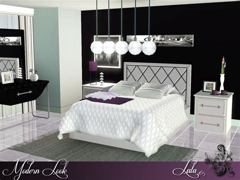 Lulu265s Modern Look Bedroom Sims 4 Bedroom Bedroom Sets Sims House