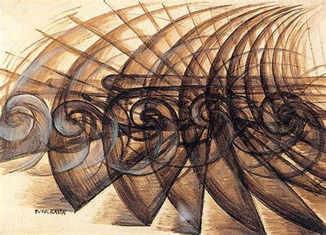 Giacomo Balla Speed of a Motorcycle Cubismo Futurismo Arte Única Arte Moderno Contemporaneo