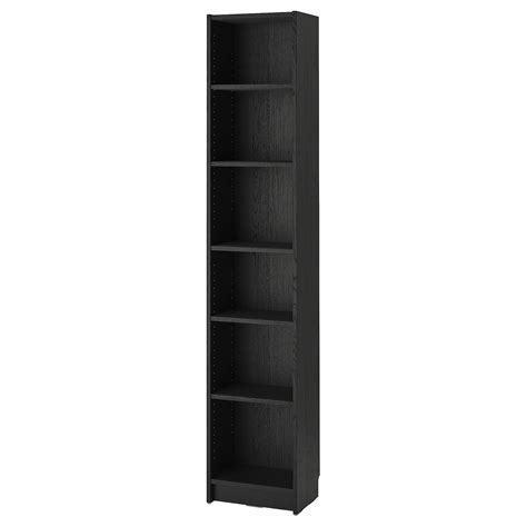 Billy Bookcase Black Oak Effect 40x28x202 Cm Ikea