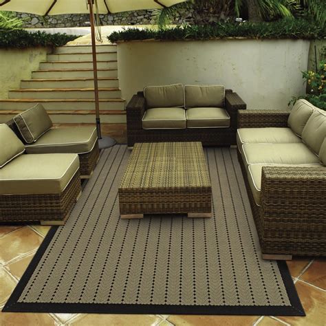Beach patio furniture weather resistant fabric. Accentuate your patio with this contemporary style rug ...