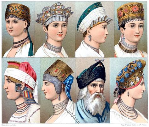 The Traditional Costume Of Russian Women Especially The Kokoshnik