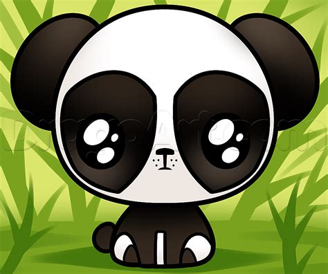 How To Draw A Kawaii Panda Step By Step Characters Pop Culture Panda Kawaii Kawaii Chibi