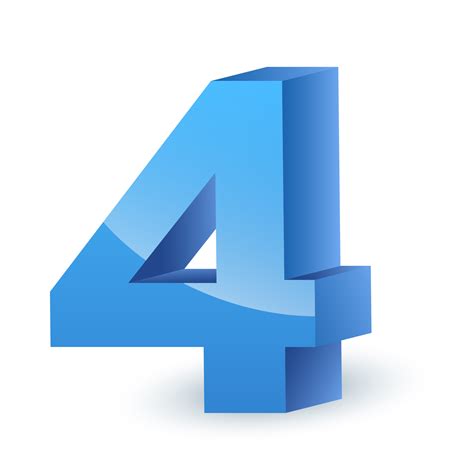 4 Number Png Download Free Image Png Play