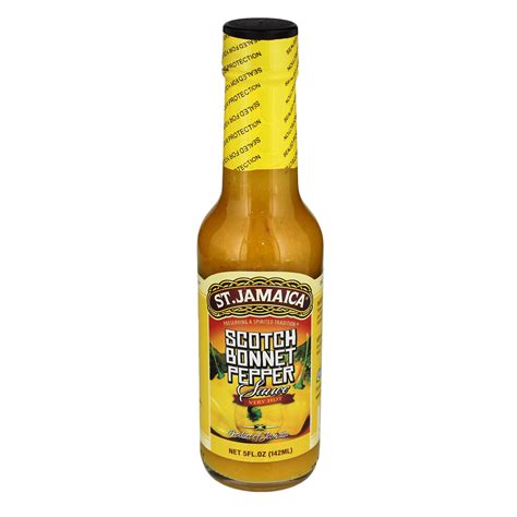 St Jamaica Scotch Bonnet Pepper Sauce Shop Hot Sauce At H E B