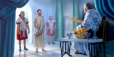 Yesus Diadili Oleh Sanhedrin Lalu Dibawa Kepada Pilatus — Perpustakaan