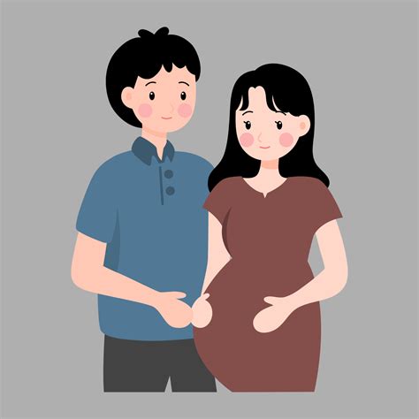 Pregnant Couple Illustration 5131364 Vector Art At Vecteezy