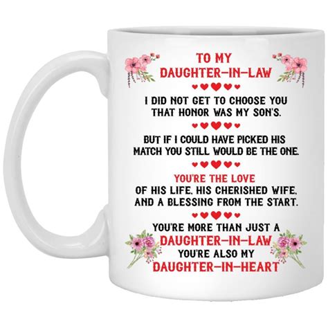 What to gift my father in law. To My Daughter In Law Gift From Mother-In-Law Coffee Mug ...