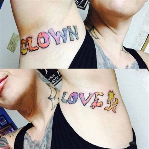 Clown Love Armpit Tattoos Best Tattoo Ideas Gallery Tatuaje Axila
