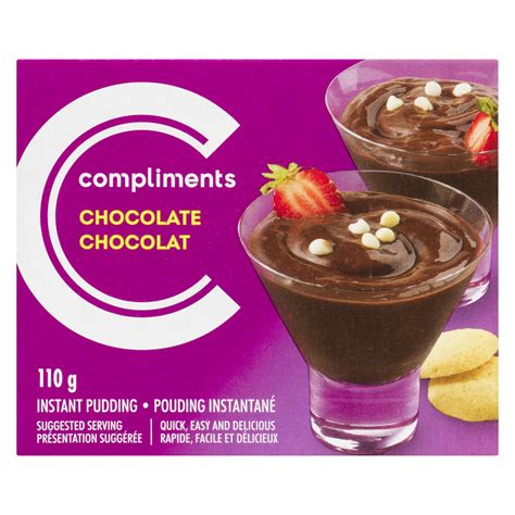 Chocolate Instant Pudding 110 G Complimentsca