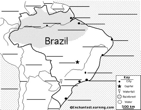 Label The Map Of Brazil Printout