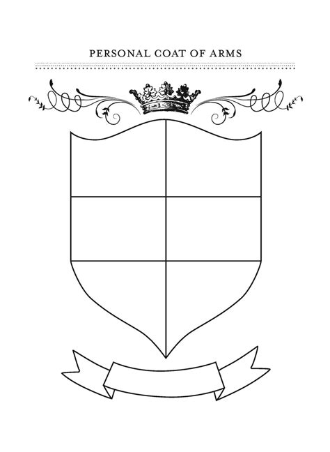 Blank Coat Of Arms Template Png Images Collection For Free Throughout