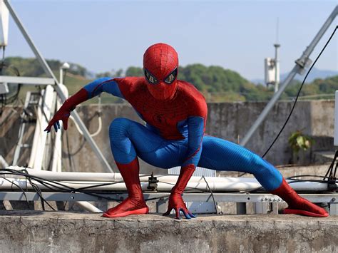 The Amazing Spiderman Suit Amazing Spiderman 1 Cosplay Suit Etsy Uk