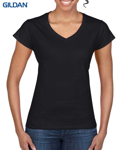 T Shirts Gildan Womens Lightweight 150gm 100 Cotton V Neck T Shirt