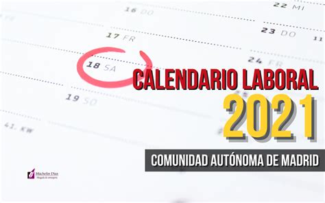 Calendario Laboral 2021 Madrid Ayuntamiento Calendario Apr 2021