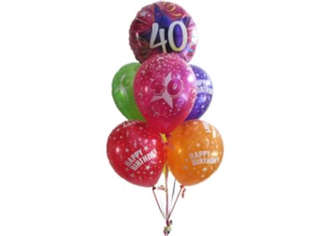 Birthday Balloons Perth | 40th Birthday balloons | Helium Balloons Perth | 40th Party balloons ...