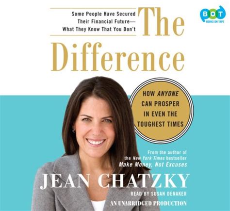 the difference narrated by susan denaker 8 cds [complete and unabridged audio work] chatzky