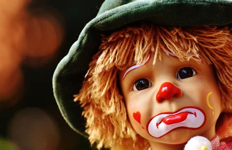 Sad Clown Face On Doll Image Free Stock Photo Public Domain Photo