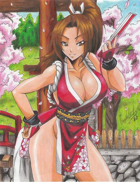 Shiranui Mai Fatal Fury Highres Tagme 1girl Breasts Large Breasts