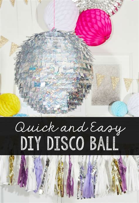 Make Your Own Quick And Easy Diy Disco Ball For New Years Eve The 80