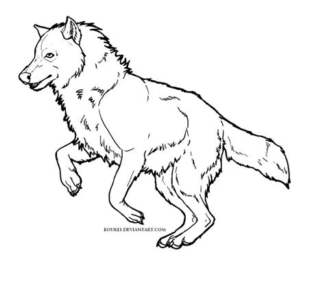 Free Wolf Template By Boukei On Deviantart