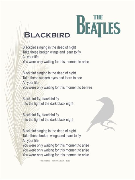 Printable Beatles Lyrics