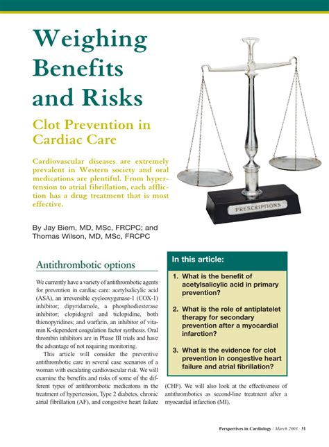 Pdf Weighing Risks And Benefits