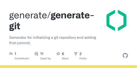Github Generategenerate Git Generator For Initializing A Git