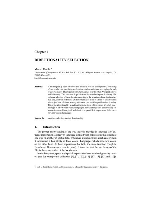 PDF Directionality Selection