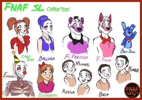 Namy Gagas Art Fnaf Sister Locations Characters Part 2 Diagram