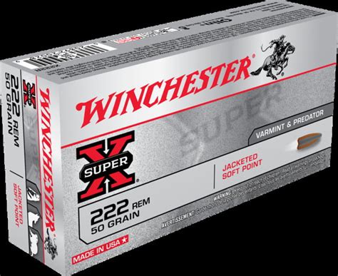 222 Remington Ammunition Winchester 50 Grain 20 Rounds Cheap Bulk