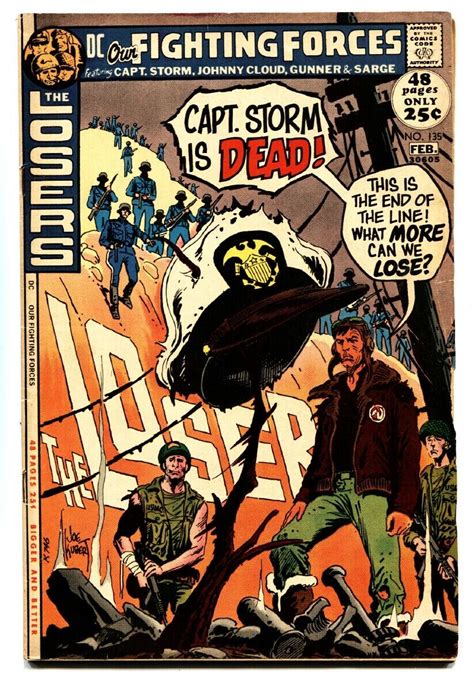 Our Fighting Forces 135 Comic Book 1971 Dc The Losers Capt Storm Joe