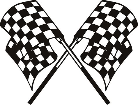 Crossed Checkered Flags Clip Art Clipart Best