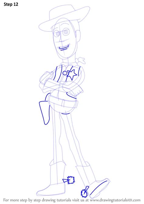 How To Draw Sheriff Woody From Toy Story Toy Story Step By Step