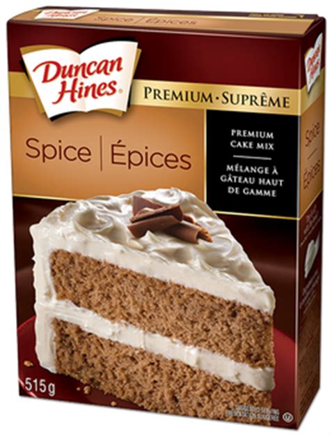 Prepare pudding mix according to package directions using 1 cup milk. Product: Spice Cake Mix | Duncan Hines Canada®