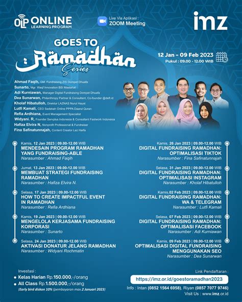 Pendaftaran Goes To Ramadhan Series IMZ