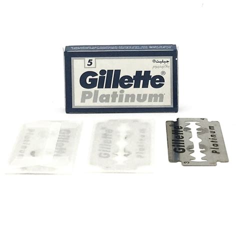 Gillette Platinum Double Edge Safety Razor Blades 100 Count