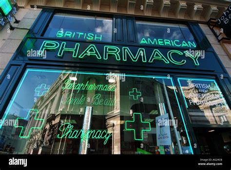 Paris Chemist Shop Window Neon Signs For British And American Pharmacy