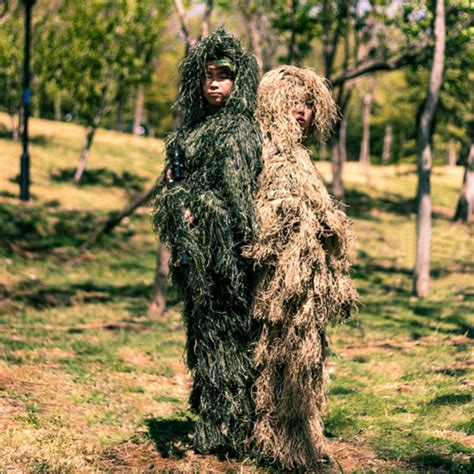 5 In 1 Kinder Jagd Kleidung Bionic Ghillie Anzug Yowie Sniper Camo Set Ebay