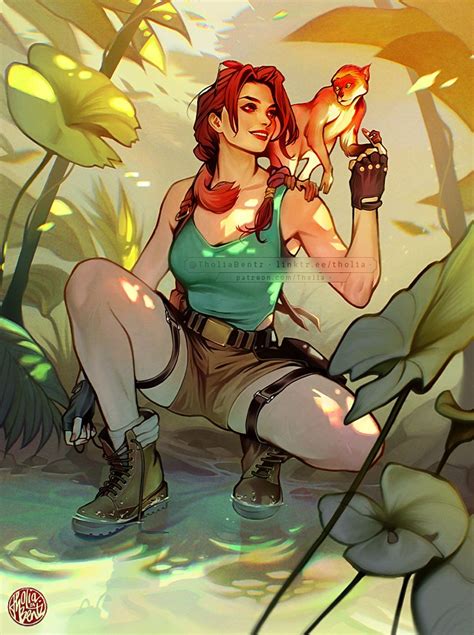 Lara Croft Tomb Raider Drawn By Tholia Bentz Danbooru
