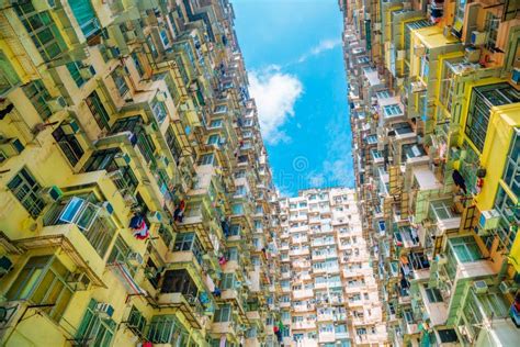 Old Residential Building At Quarry Bay In Hong Kong Stock Photo Image