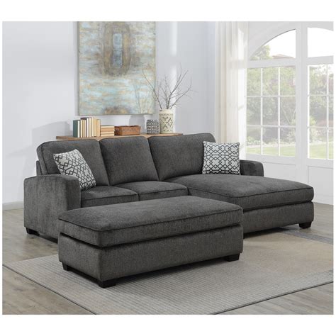 Find an expanded product selection for all types of businesses, from professional offices to food service operations. MorriSofa Fabric Sectional Sofa with Ottoman 3pc | Costco ...
