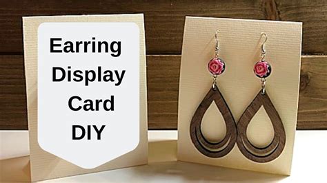 And there you have it! EARRING DISPLAY CARD DIY FOR CRAFT FAIRS - YouTube