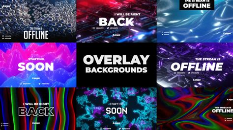 Twitch Overlay Background Pack After Effects Templates Motion Array