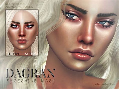 The Sims Resource Dagran Faceshine Mask N04