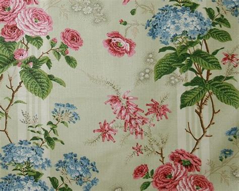 Amelia Floral Fabric Chintz Fabric Floral Curtains Chintz Decor