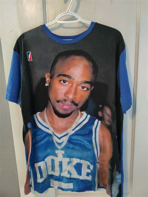 Vintage Post Game Tupac Shirt Duke Basketball Champs Gem