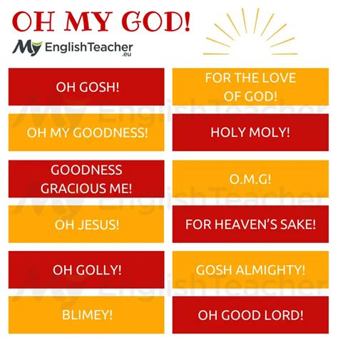 Other Ways To Say Oh My God